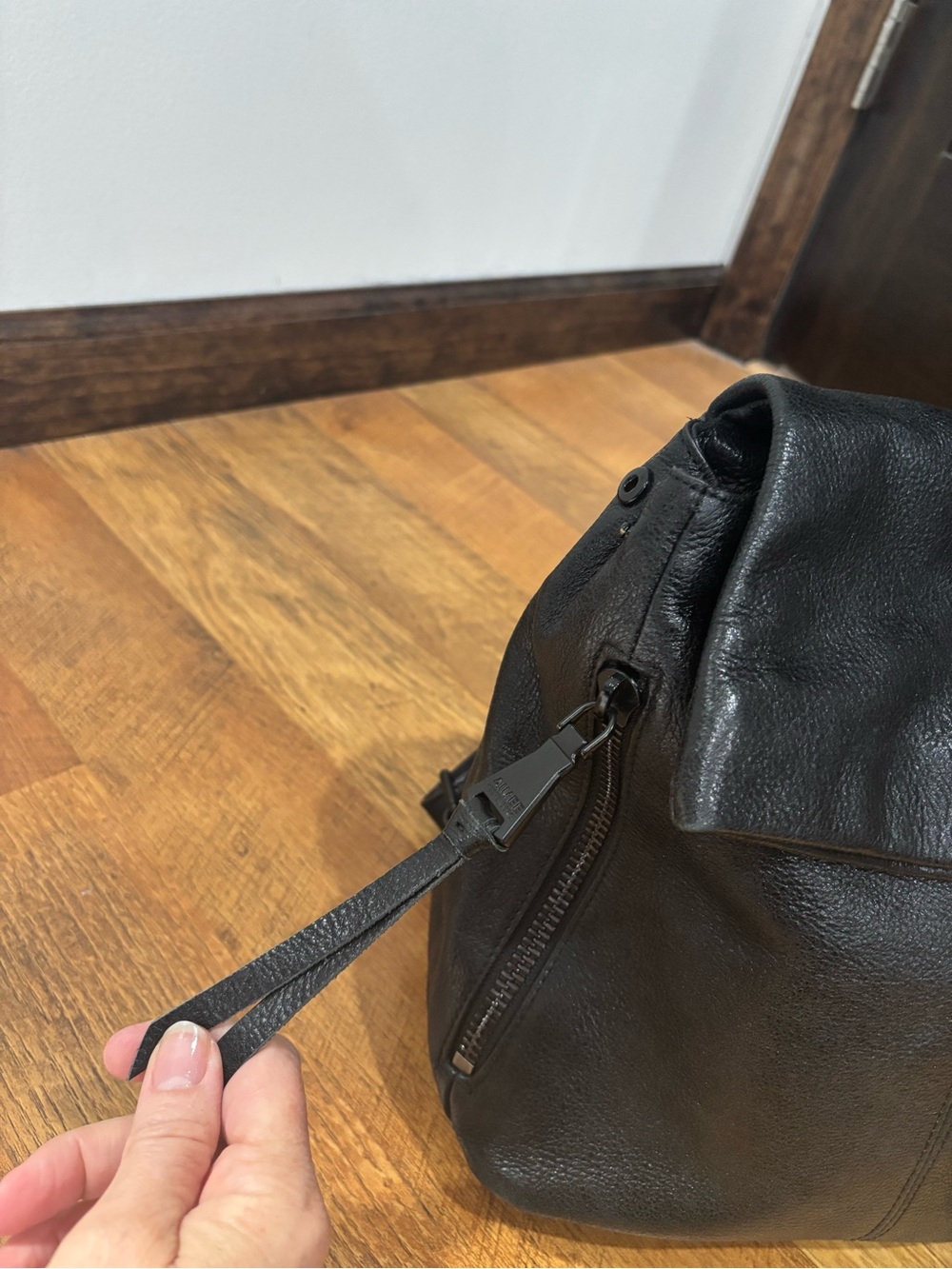 Black Leather Women’s Backpack - Picture 6 of 16